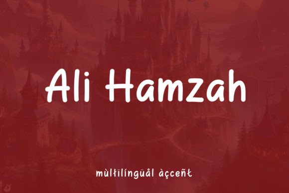 Ali Hamzah: A Modern Script Font for Elegant Web Design