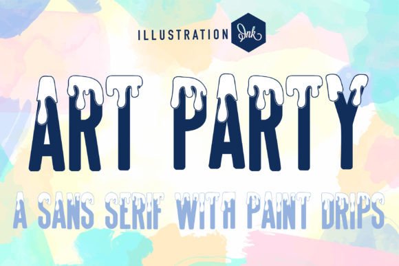 Art Party: A Creative Decorative Font for Campaign Design
