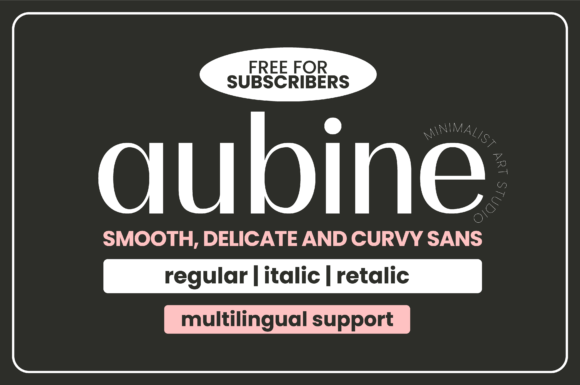 Aubine Typeface Review: Elevating Brand Identity with Modern Sans Serif Design