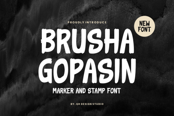 Brusha Gopasin: The Handwritten Font for Authentic Small Business Branding