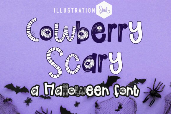 Cowberry Scary: A Hand-Crafted Display Font for Editorial Design