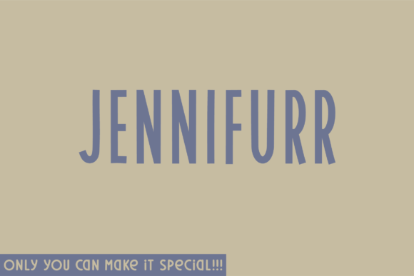 Jennifurr: A Handwritten Sans Serif for Organic Brand Identity