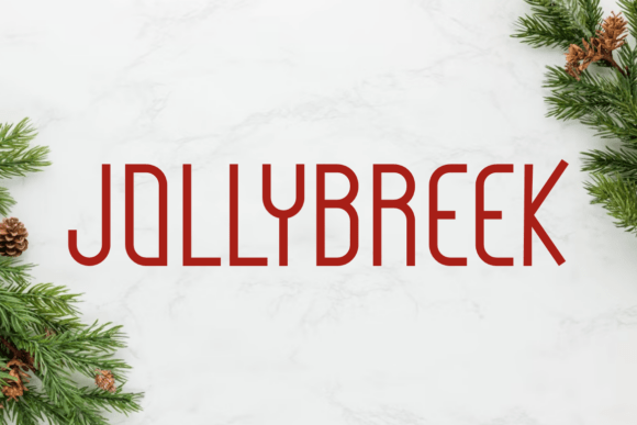 Jollybreek: A Cheerful Decorative Sans Serif for Holiday Branding