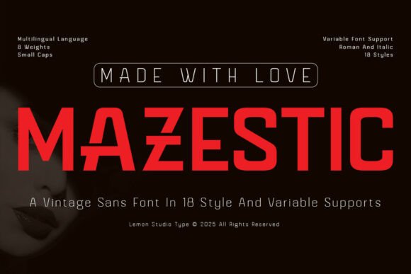 Mazestic: The Modern Sans Serif Typeface for Scroll-Stopping Brand Design