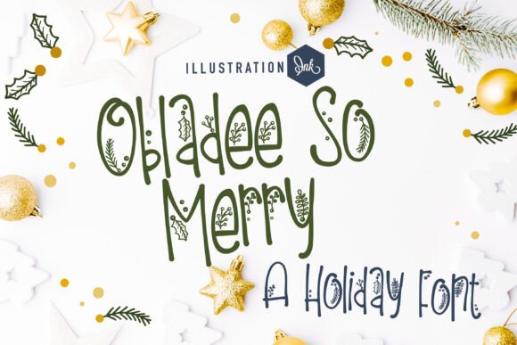 Obladee so Merry Typeface Review: A Whimsical Holiday Font for Branding