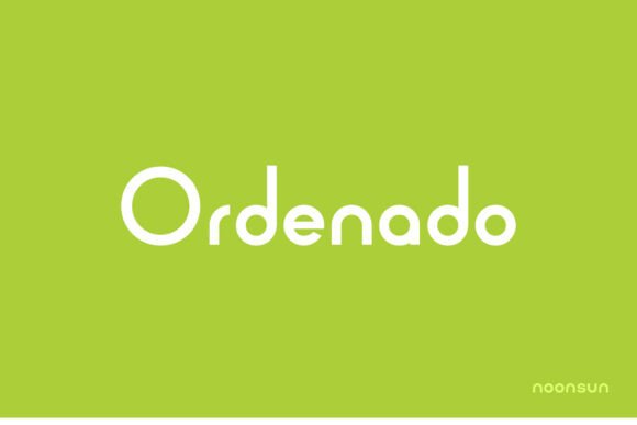 Ordenado Typeface: A Modern Sans Serif for Clean Brand Identity