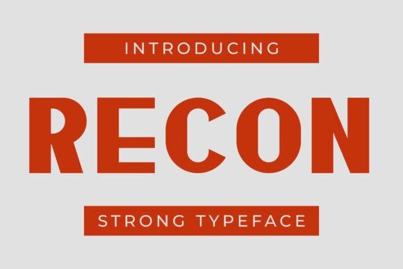 Recon Typeface: A Web Designer’s Take on Bold Sans Serif Clarity