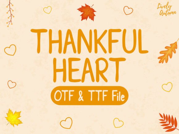 Thankful Heart: A Handwritten Font for Authentic Brand Identity