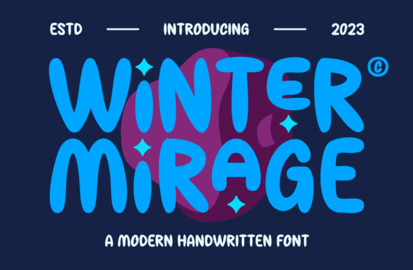 Winter Mirage: A Chubby Sans Serif for Playful Editorial Design