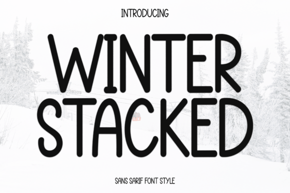 Winter Stacked: A Playful Handwritten Typeface for Editorial Design
